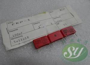 20 штук50 шт. WIAM FKP1 серии 0,0001 мкФ1600V 0.1nf 100pf 101 Новый 15 мм пленочный конденсатор, бесплатная доставка
