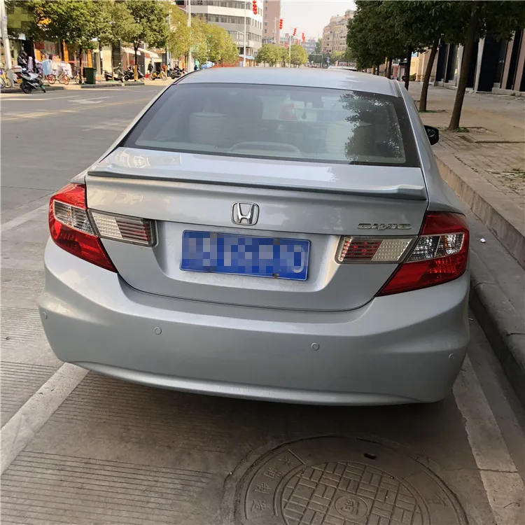 Для Civic спойлер 2012-2014 Honda YWyv Спойлер ABS пластик Материал заднее крыло автомобиля