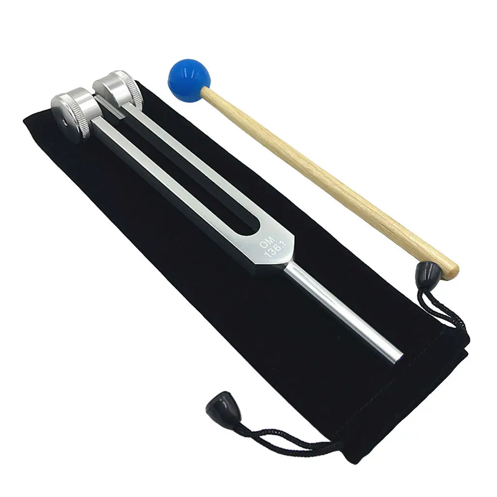 

Набор из вилки и перфоратора 136,1 Гц для медитации, релаксации, серебра