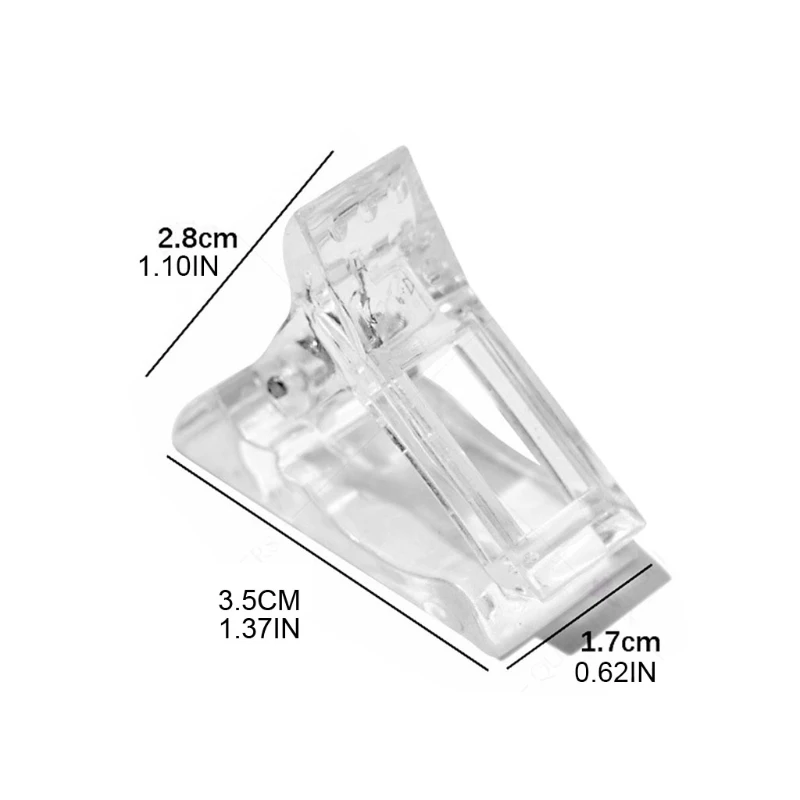 

Nail Tips Clip for Quick Building Gel Nail Forms Clips Finger Extension UV LED Builder Clamps Manicure Art Tool
