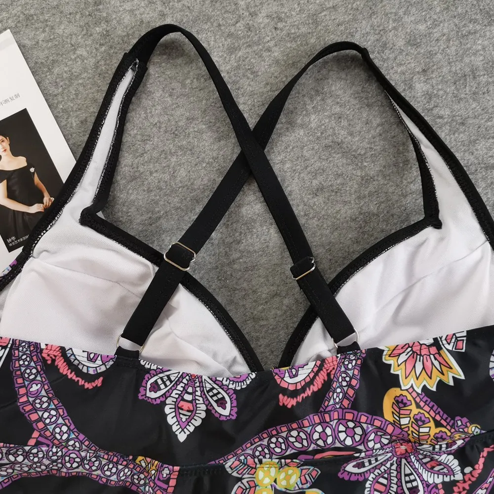 TYAKKVE 2020 плюс размер купальники женские шорты Танкини женский купальник юбки