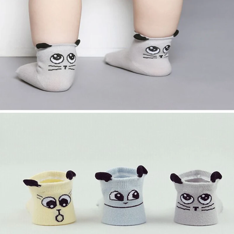 

Лидер продаж; Детское пальто с принтом милых животных Детская одежда аксессуары Детские носки из хлопка нескользящие носки для малышей, нос...