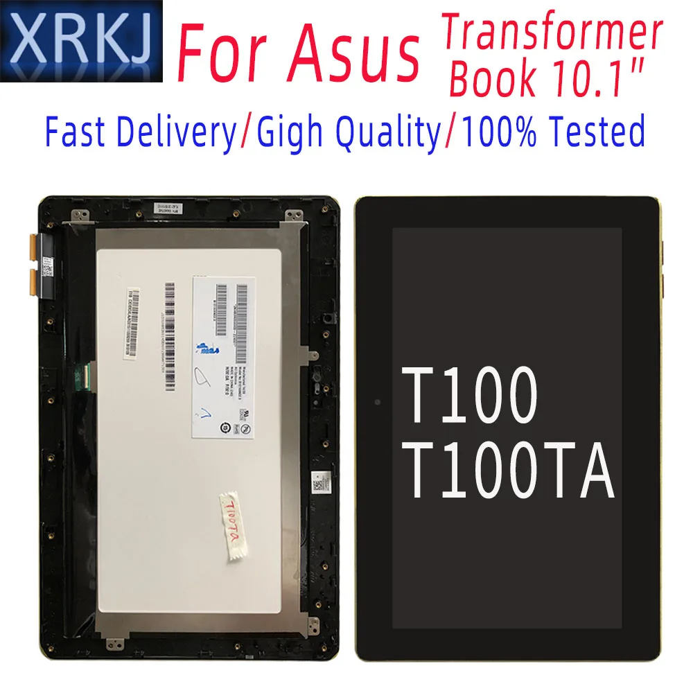 

For Asus Transformer Book T100 T100TA-C1-GR T100T T100TAF 5490NB LCD Display Touch Screen Digitizer Assembly with Frame