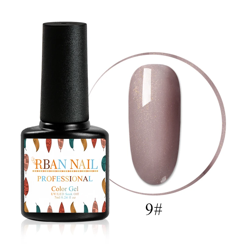 RBAN NAIL Naked Коричневая серия Гель-лак для ногтей 7 мл отмачиваемый осенний зимний лак для ногтей Полупостоянный лак для ногтей УФ-гель - Цвет: HHK3965