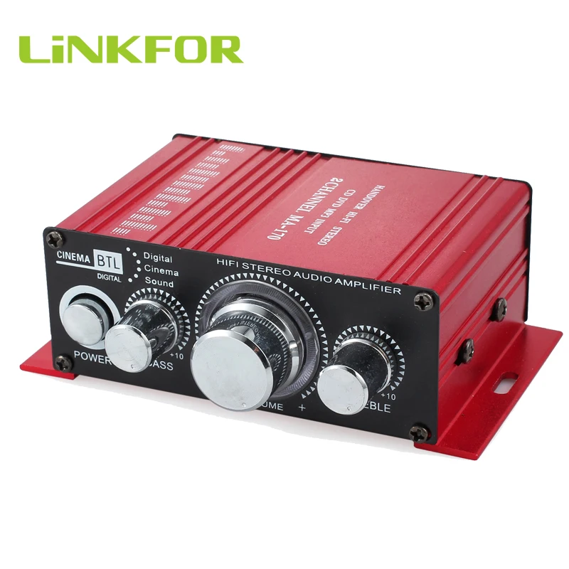 LiNKFOR Auto Motorrad Mini Hi Fi стерео аудио Verstärker усилитель Amp Mp3 iPod 2x20 Вт домашний