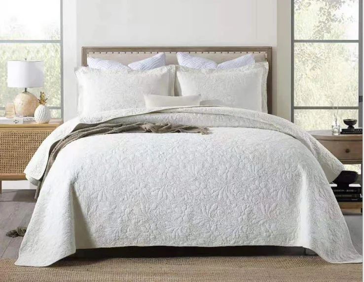 3 шт./комплект хлопковые одеяла с цветочной вышивкой 220x240 см|handmade quilts|cotton quilts