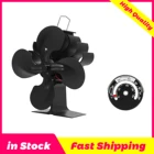 Рекламный вентилятор для плиты с 5 лезвиями, Тихий Домашний Вентилятор, эффективное распределение тепла, вентилятор с автоматическим сенсором для печей с бревенчатым сжиганием, милый