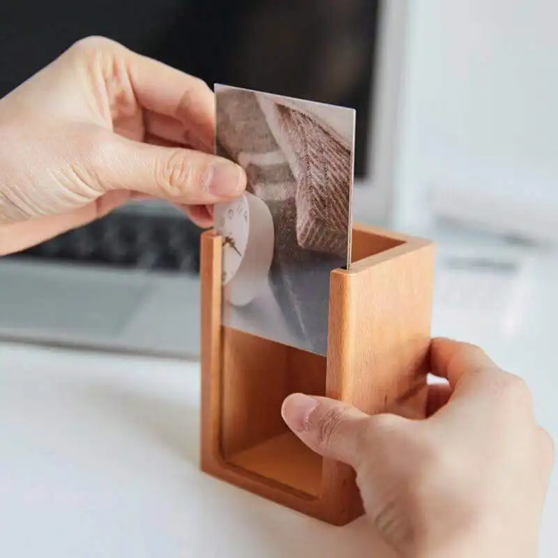 Многофункциональный деревянный акриловый держатель для карандашей и ручек с