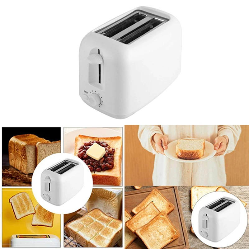 

Тостер 2 ломтик хлеба из нержавеющей стали, Большие широкие слот компактные тостеры Электрический небольшой хлеб машина для вафельных