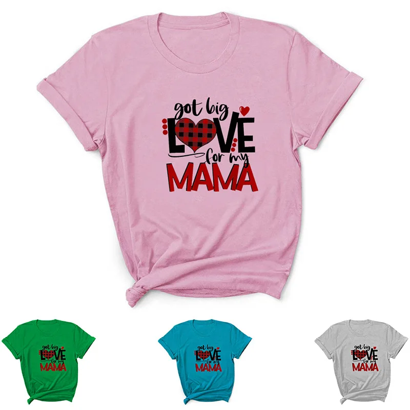 

Got Big LOVE Letter Print Women T Shirt Short Sleeve O Neck Loose Women Tshirt Ladies Tee Shirt Tops Clothes Camisetas Mujer
