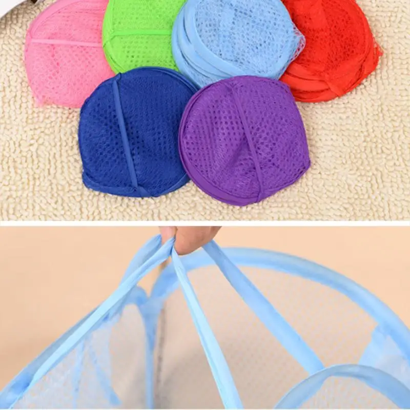 Foldable Laundry Baskets Pop Up Easy Open Mesh Clothes Organizer Hamper Basket Dirty Sorting Kids Toys Sundries | Дом и сад