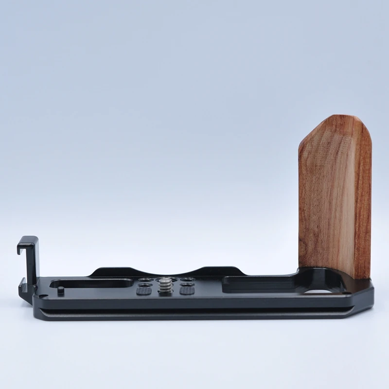 

Wood Hand Grip Camera L Plate Adjustable L Bracket for FUJIFILM X-T4 Camera Quick Release Plate
