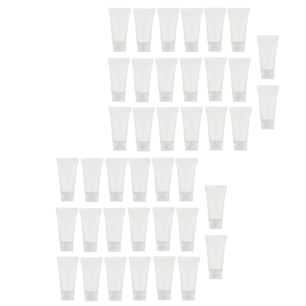 

40x многоразовый пробный флакон, отжимаемые трубки для крем лосьон для лица, моющее средство