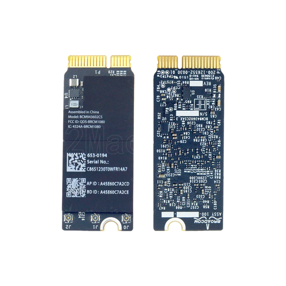 Оригинальная Wi-Fi карта BCM943602CS для Macbook Pro Retina 13 &quot15&quot A1398 A1502 2015 года | Компьютеры и