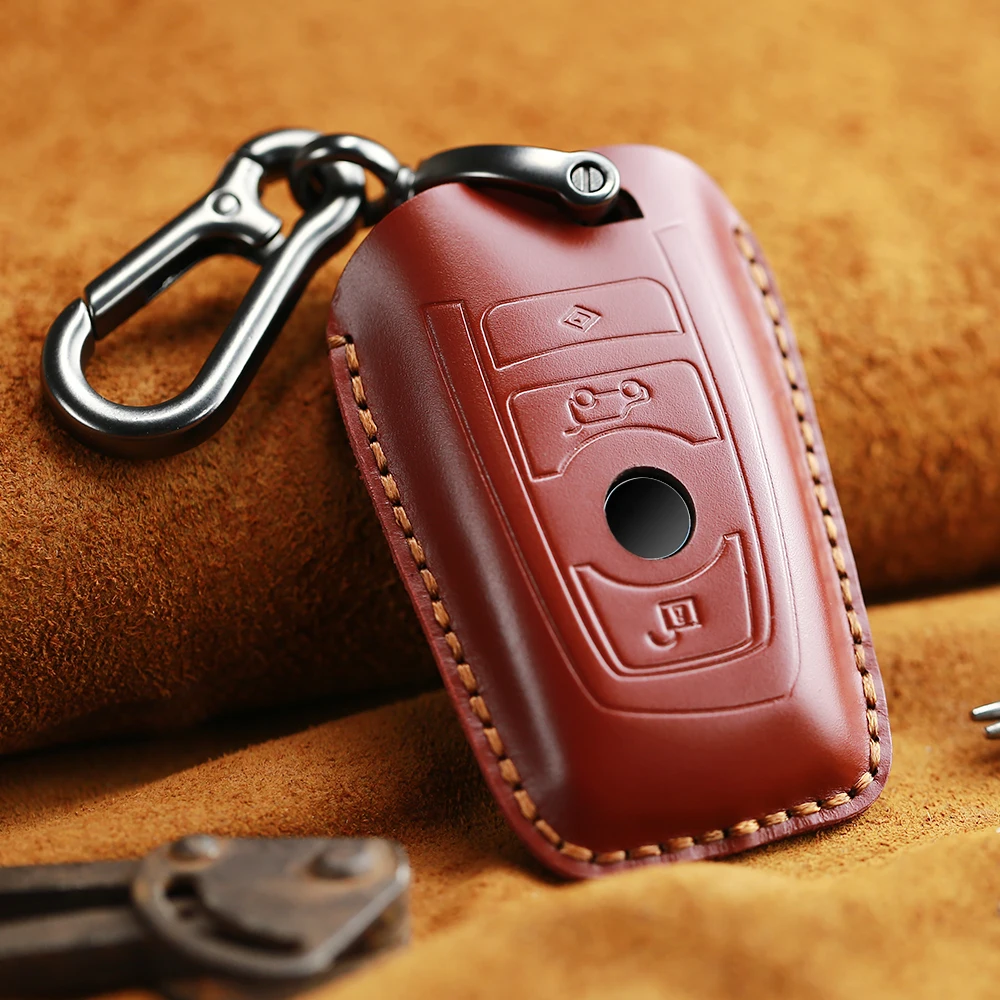 Чехол для ключей KEYYOU из натуральной кожи чехол BMW 1 3 5 6 7 серий X3 X4 автомобильный