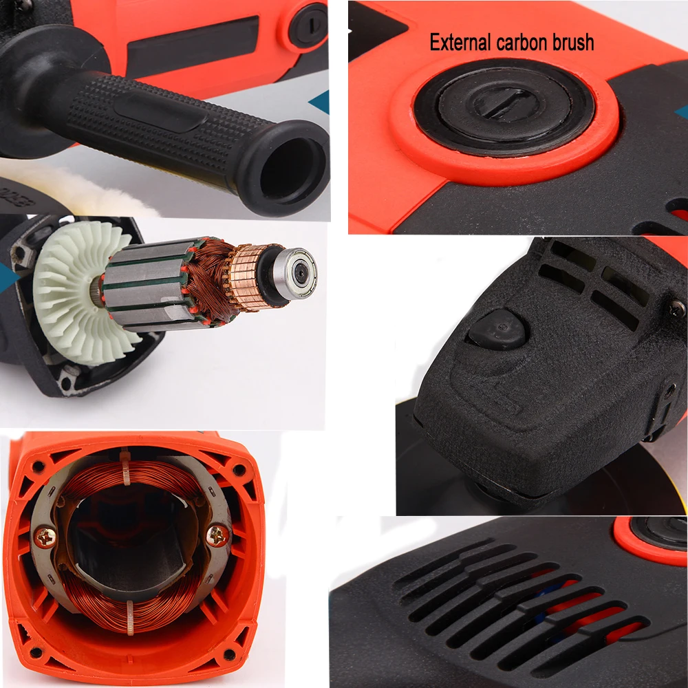 Полировальная Машина HIMOSKWA 1200 Вт с переменной скоростью 3000 об/мин инструмент для