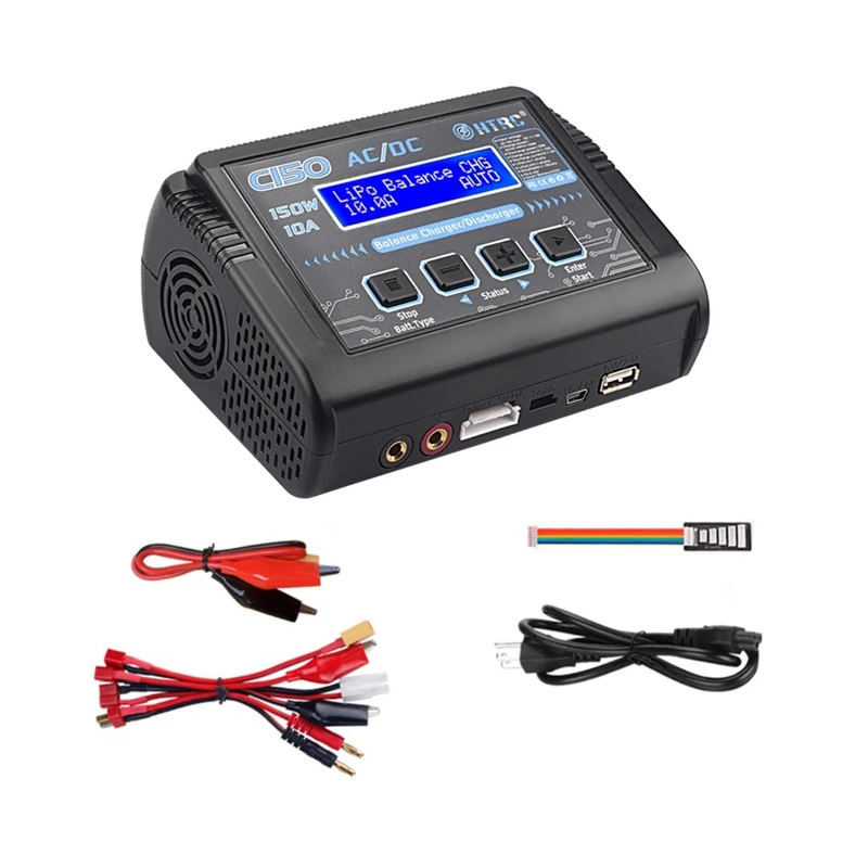 

HTRC C150 10A AC/DC RC Battery for LiPo LiHV LiFe Lilon NiCd NiMh Pb Battery Discharger Balance Charger