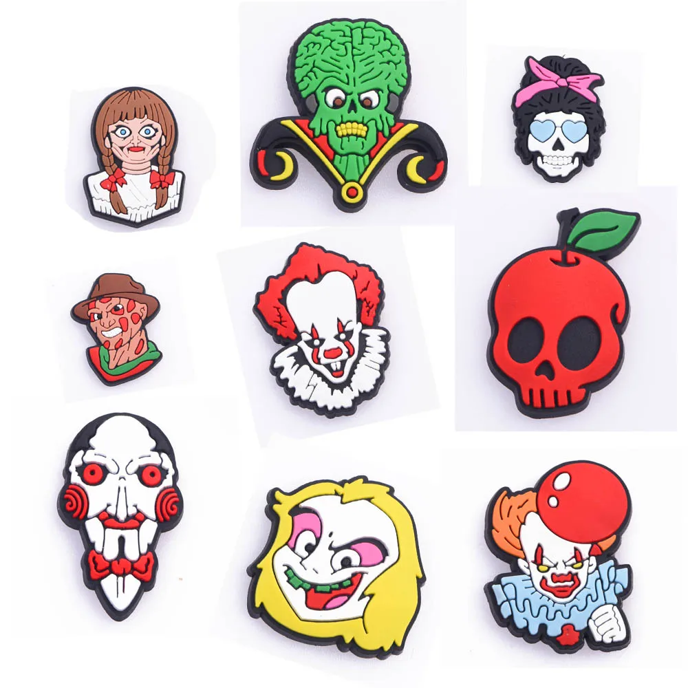 Горячая Распродажа клоун с рисунком крокодил Обувь Подвески призрак ведьма