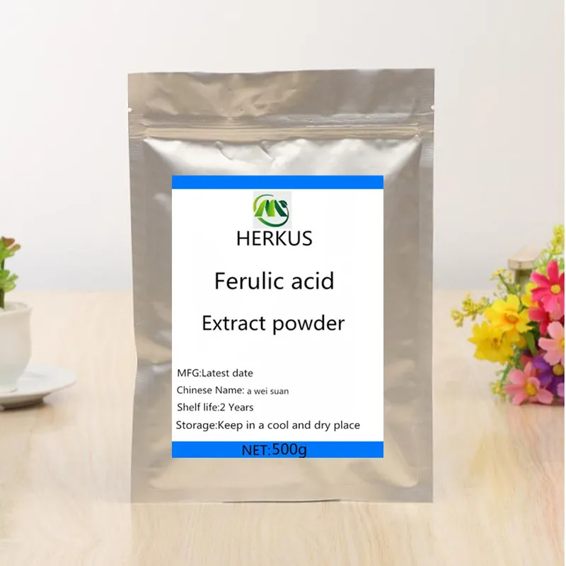 

Hot Sale 99% Ferulic Acid Powder, Enhance Sperm Activity and Motility, High Content of Antioxidants, Whiten Skin