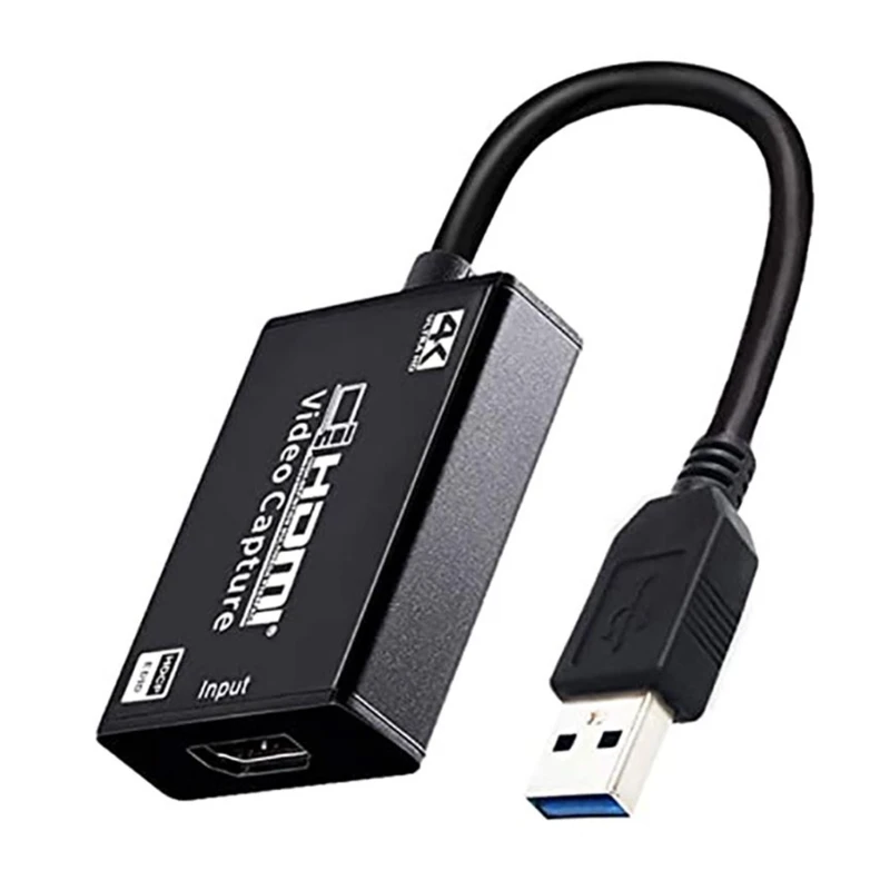 

Карта видеозахвата, 4K 1080P HDMI, 4K HDMI на USB 3,0, видеомагнитофон, прямая трансляция устройство для вещания