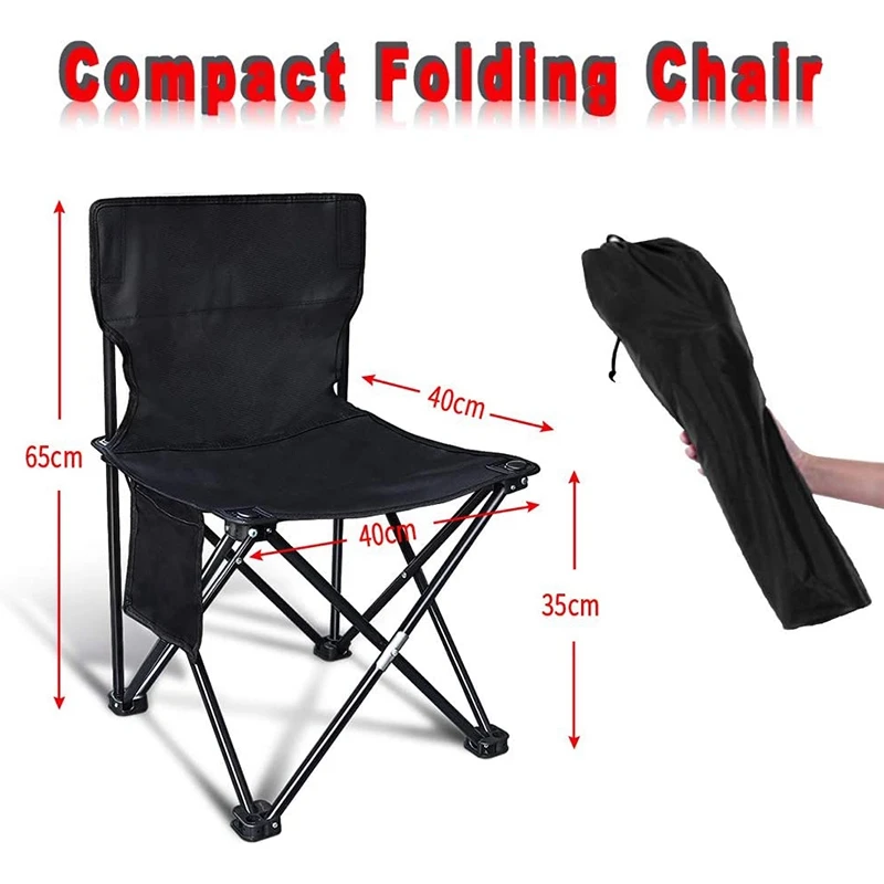 저렴한 휴대용 캠핑 의자, 캠핑 낚시 등산 바베큐 여행 하이킹을위한 경량 미니 휴대용 접는 의자
