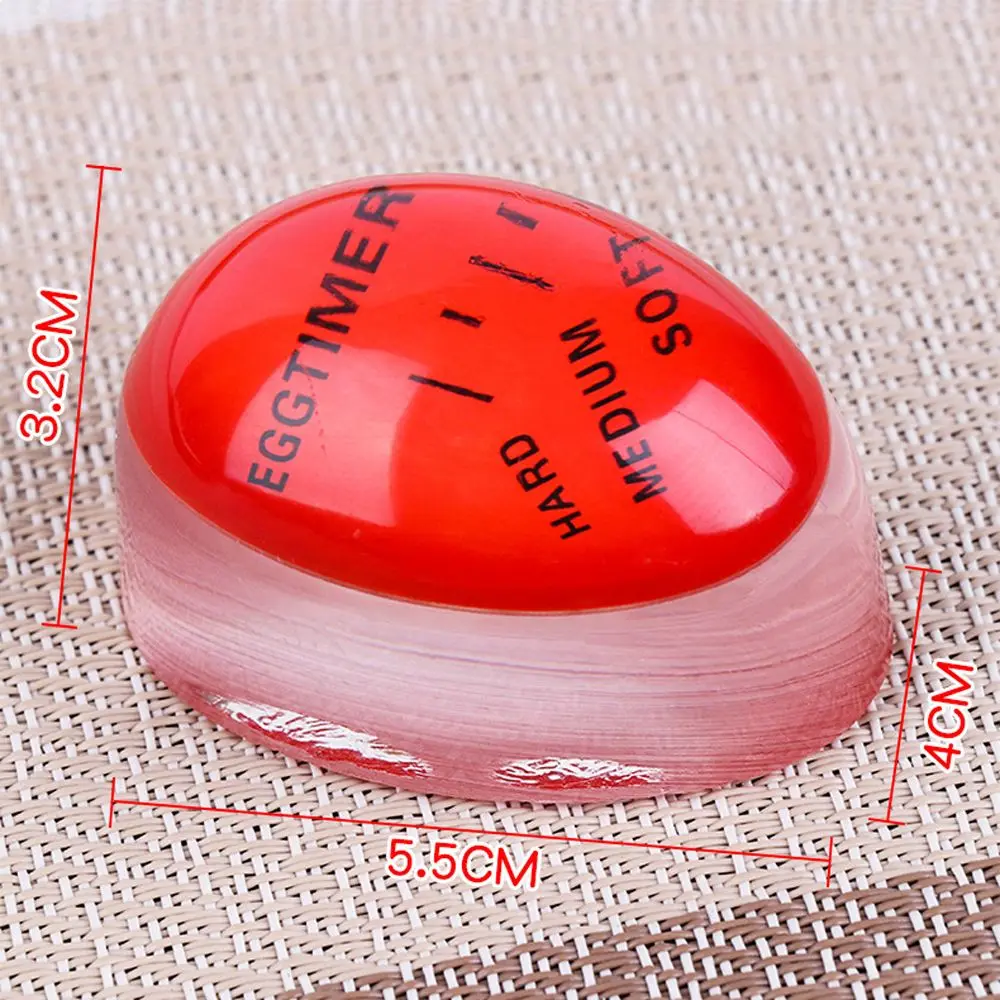 Eco-Friendly Egg Timer Creative Perfect Resin Material Boiled Cooking Helper Kitchen Temperature Timers Eggs Clock Tool | Дом и сад