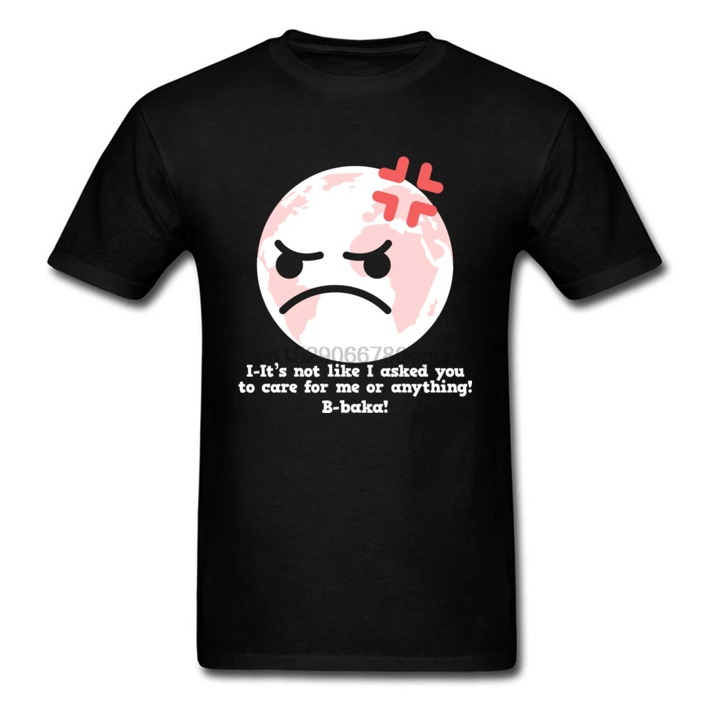 Футболка с принтом Земля-день из аниме Tsundere Earth забавная футболка мультяшным