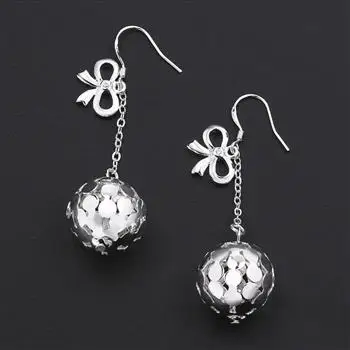 

korean fashion piercing Silver 925 Hoop stud dangle Hanging Earrings for women teens 2021 trend jewelry Ear cuffs spherical