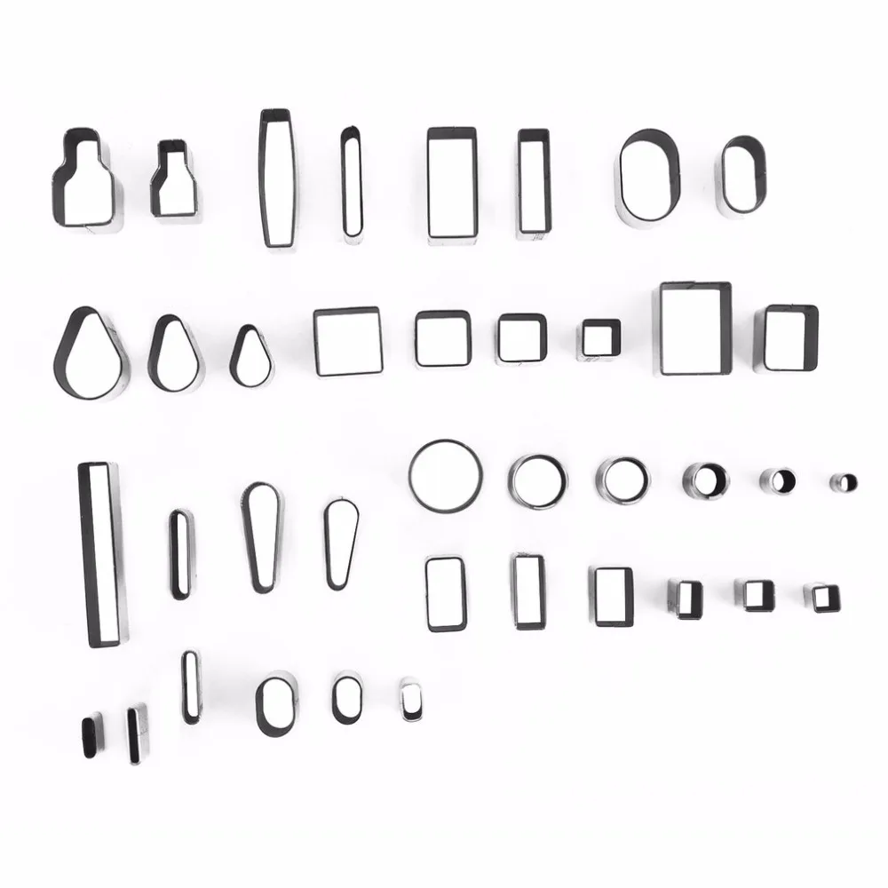 39 шт./компл. кожа отверстия полого резак Дырокол комплекты металла удары ручной