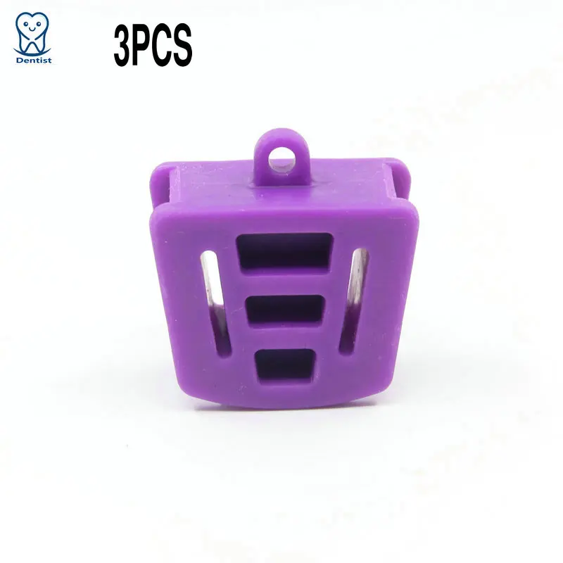 3Pcs Purple Large Dental Mouth Props Cheek Retractor 3Pcs Dental Bite Block for Dentistry Dentist Mouth Opener Silicone Rubber - Цвет: 3Pcs Purple Large