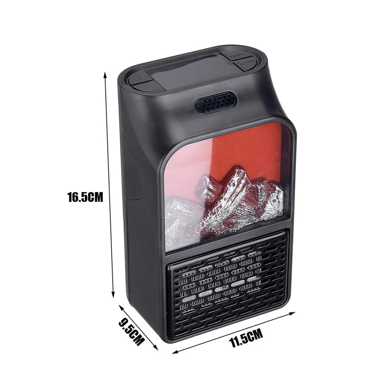 Компактный обогреватель пространства 900 Вт настенный Электрический с вилкой