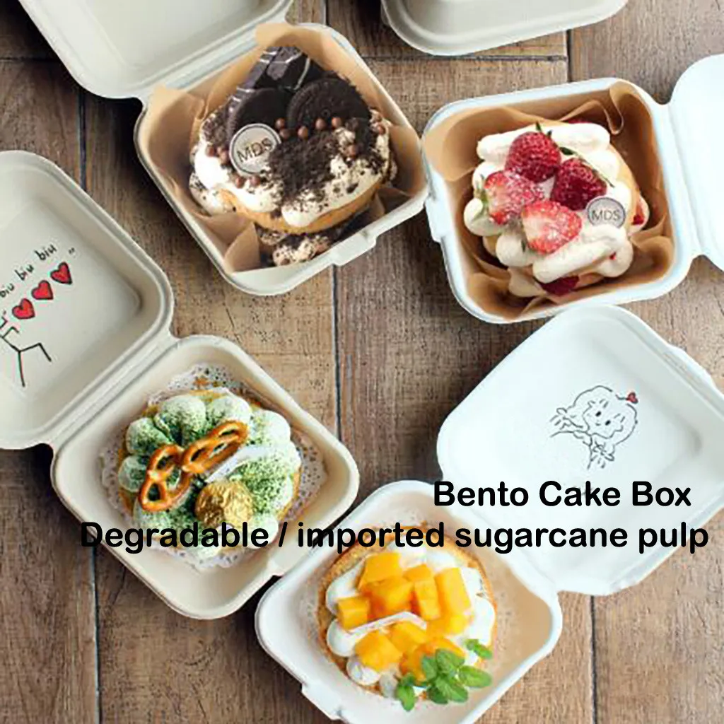 Bento коробка одноразовый Ланч-бокс для гамбургеров суши закусок выпечки тортов