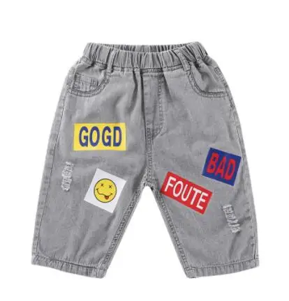 Y037 shorts Коллекция года, летняя детская одежда шорты для мальчиков повседневные джинсовые шорты для маленьких мальчиков, голубые джинсовые шорты для больших мальчиков - Цвет: Y037 shorts