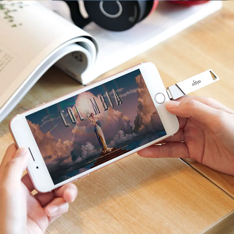 Aigo вращающийся на 360 ° двухинтерфейсный usb-накопитель для iphone 256G usb 3 0