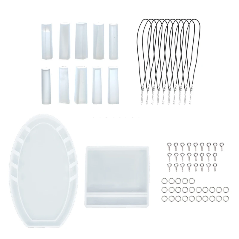 

10 шт., формы для подвесок с кристаллами, 25 шт., маленькие серебряные Открытые Кольца, 25 шт., маленькие серебряные шпильки с овечьими глазами и ...