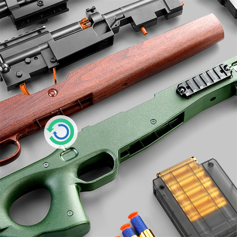 Мягкий пистолет-пуля AWM kar98k игрушечный пистолет снайперский большая модель