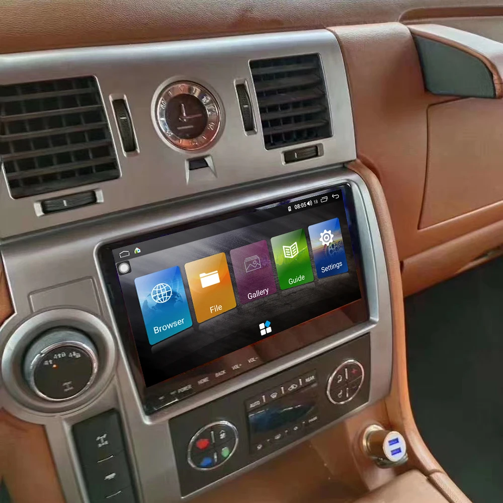 

2 din Android 10 PX6 стереоприемник автомобильное радио для HUMMER H2 2008 автомобильный GPS-навигатор мультимедийный плеер головное устройство автомобил...