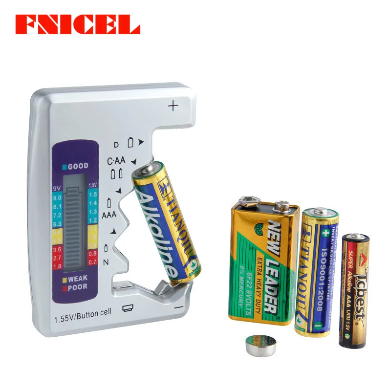 Цифровой Батарея тестер Контролер Ёмкость для C/D/9 В/зарядное устройство никель