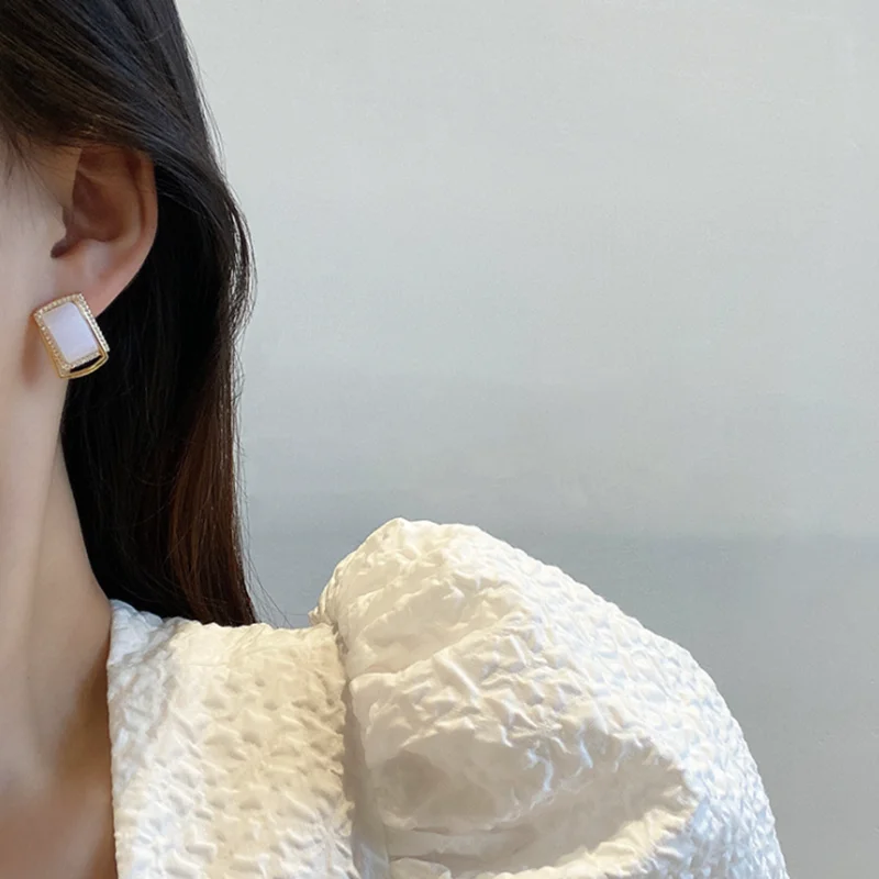 

Geometric and Diamond Studded Earrings for Women