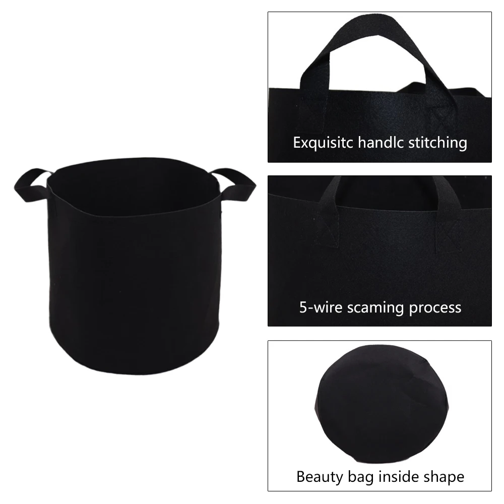 5 шт Войлок крепкий висящий мешок для выращивания растений маленькое Дерево