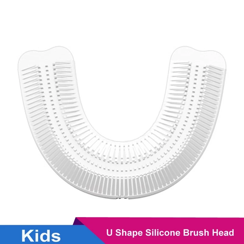

U shape brush head only for Lanbeibei 360 degree kids electric toothbrush 2-6 & 6-12 years old food grade silicone