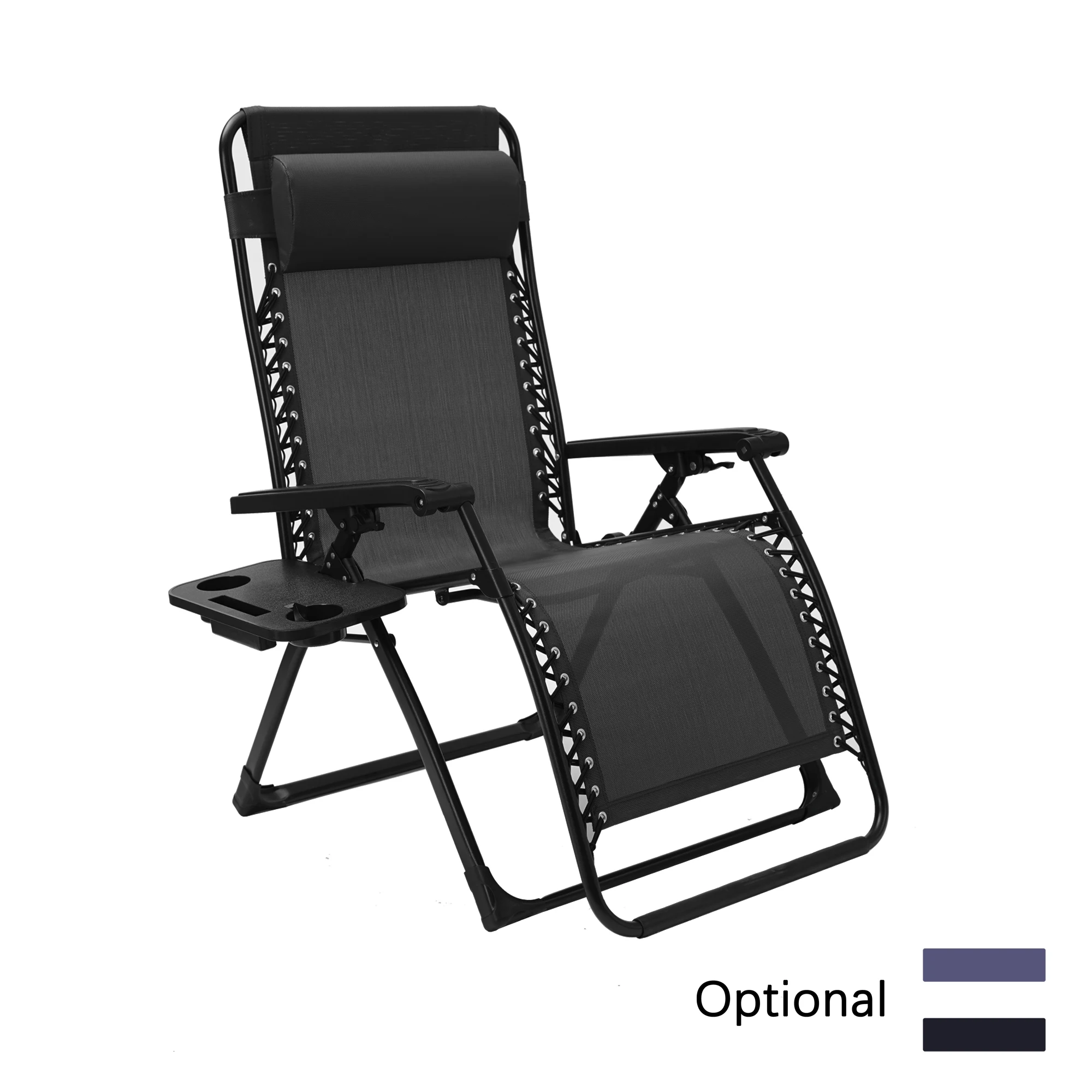 Уличный стул для патио, складной шезлонг с нулевой гравитацией, откидной стул для кемпинга, с подушкой, шезлонг