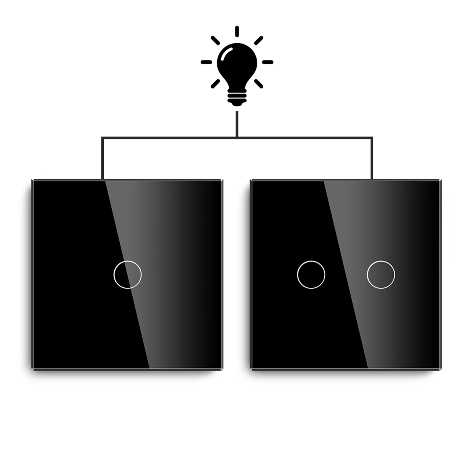 

Переключатель лестничный Bseed, 1/2 клавиши, 86 мм