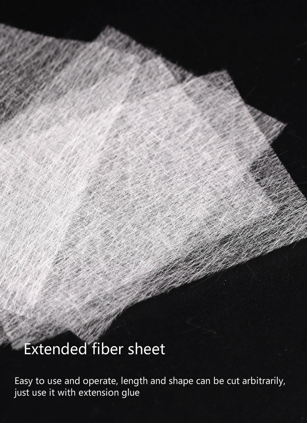 Шелковое стекловолокно STYTON 10/20 шт. для наращивания ногтей форма из нетканого