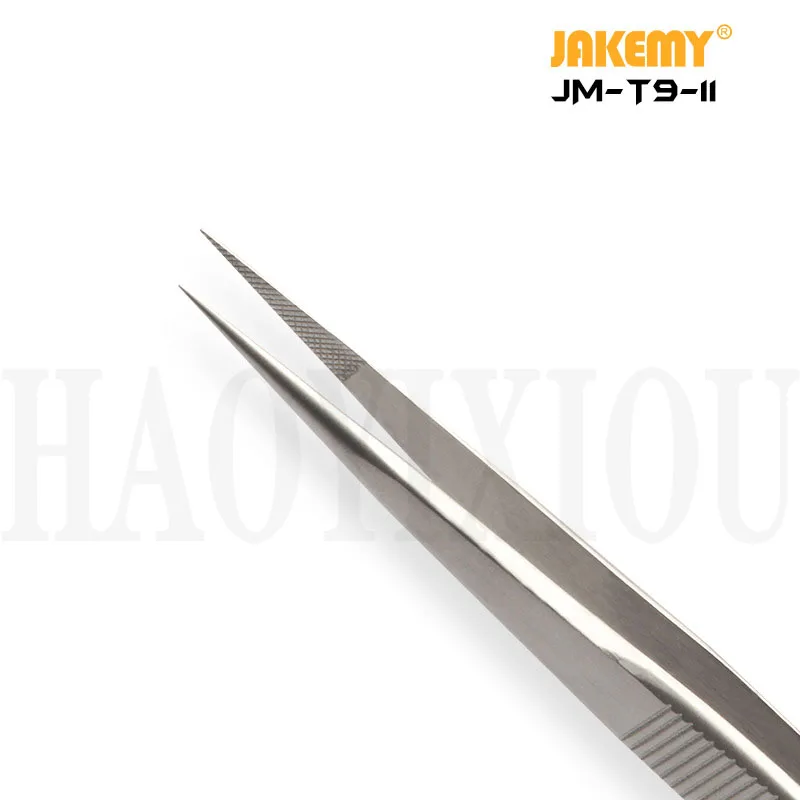 Jakemy 165 мм регулируемый пинцет антистатические пинцеты из нержавеющей стали