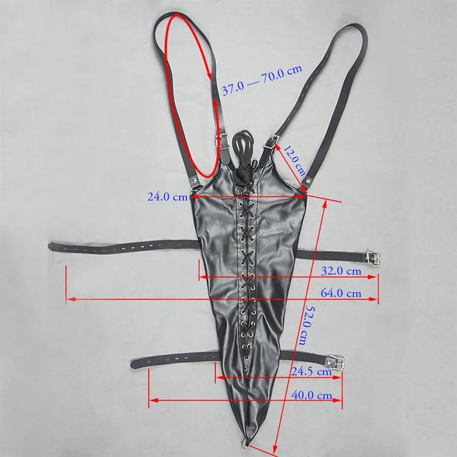 БДСМ с длинным рукавом кожаная прямая куртка перчатка для связывания кружевная и