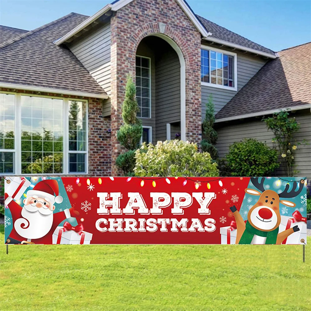 

Merry Christmas Banner Garden Xmas Ornaments Tree Christmas Decor For Home 2022 Happy New Year Gift 2021 Xmas Decor Navidad