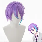 Пурпурно-голубой парик для косплея Kamishiro Rui Project SEKAI, цветная сцена! Термостойкий синтетический ворс