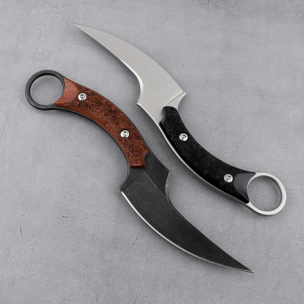 Тактический нож для выживания на природе кемпинга спасения керамбит 440C