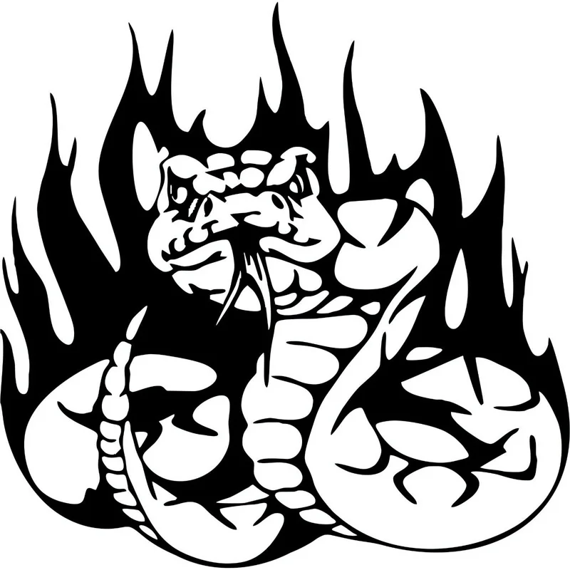 

Водонепроницаемая и Солнцезащитная модная наклейка на лобовое стекло в виде змеи